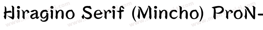 Hiragino Serif (Mincho) ProN字体转换